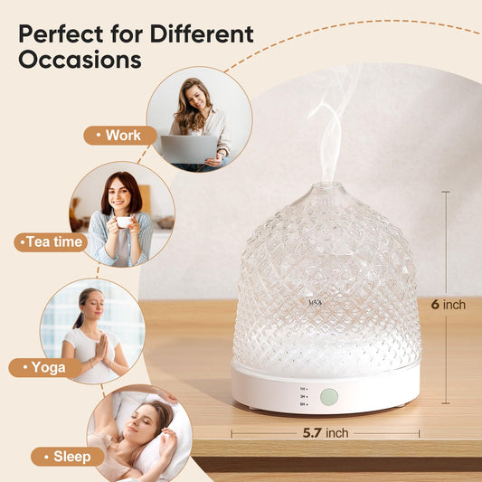 Lecdura Glass Essential Oil Diffuser