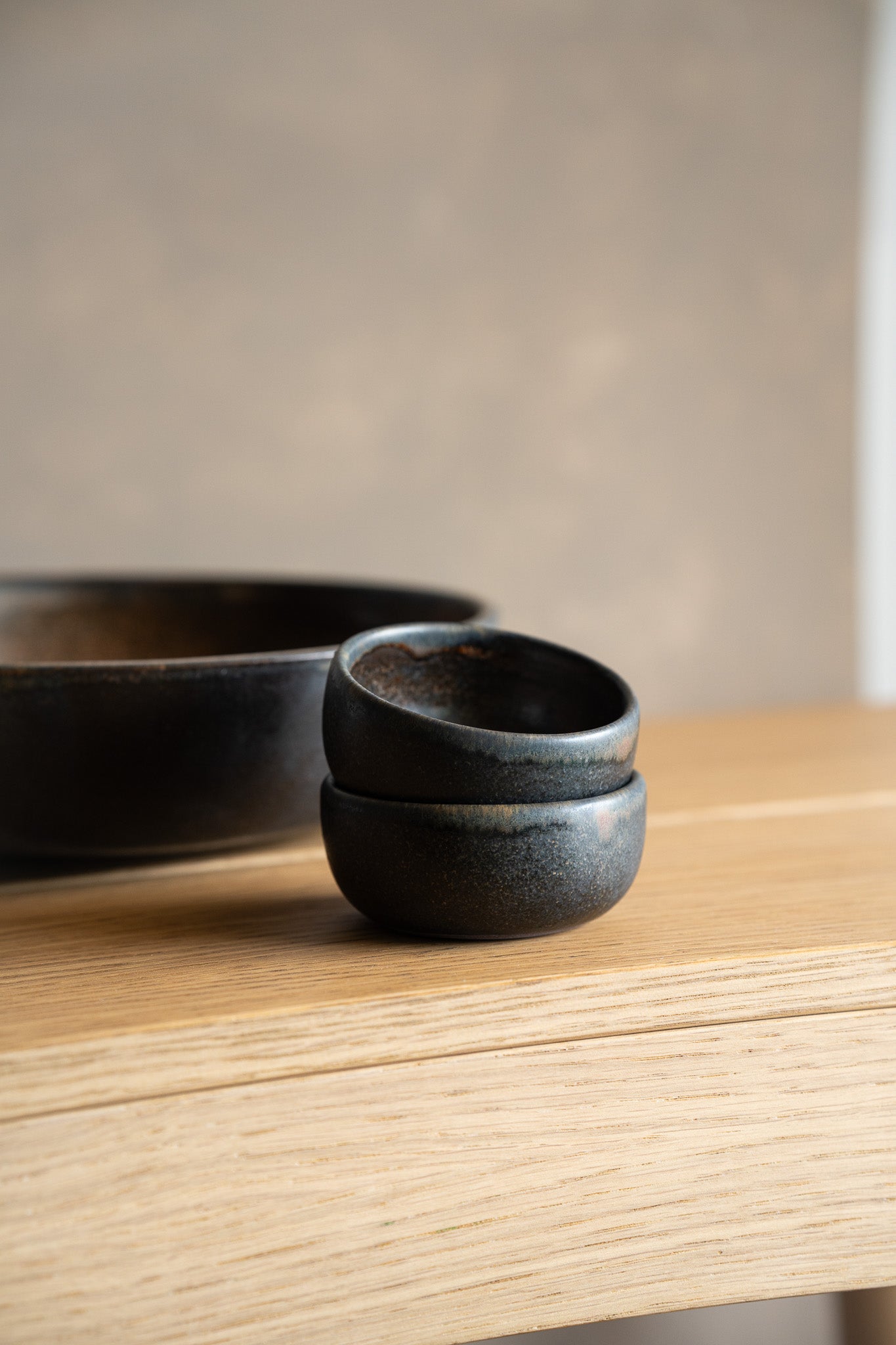 Rust Stoneware Pinch Bowl
