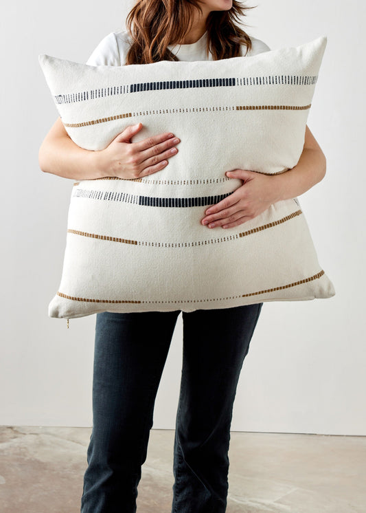 Mason Hand-Loomed Cotton Pillow