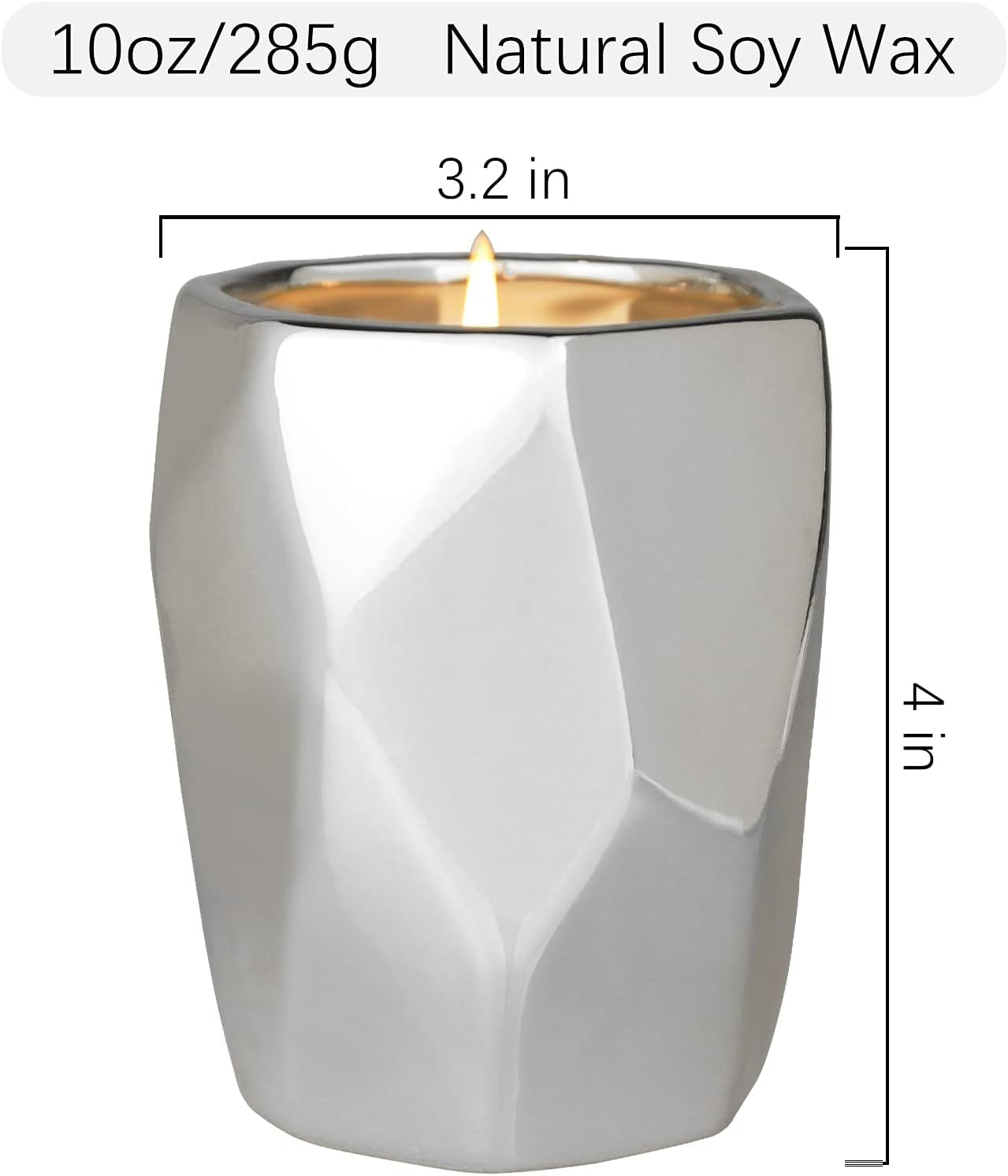 LA JOLIE MUSE Pine Birchwood Scented Candle, Christmas for Home, Calming Silver Birch, 80 Hours Long Burning, Natural Soy, 10 Oz