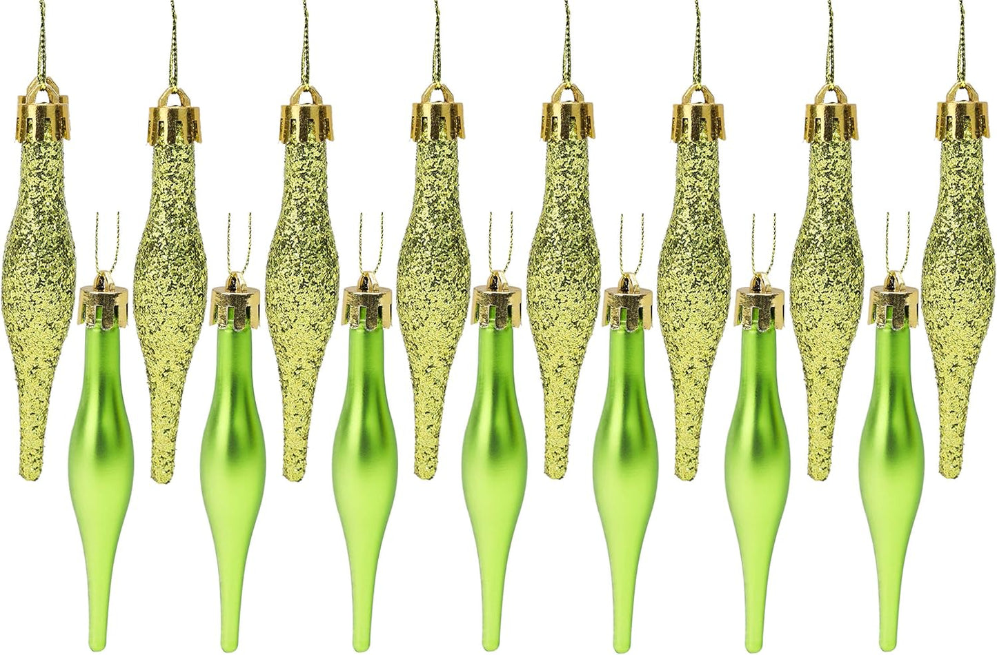 Christmas Concepts® Pack of 15-8.5Cm Droplet Baubles - Matte & Glitter Design - Christmas Ornaments (Rioja Red)