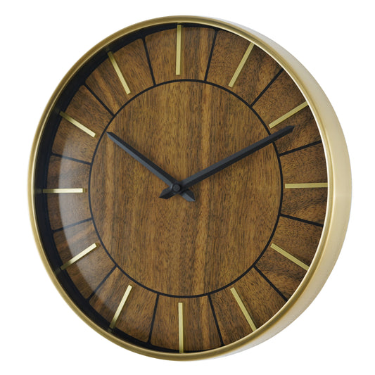 16" Indoor round Mid Century Modern Wall Clock