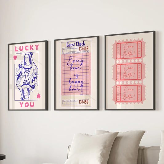 Retro Set of 3 Prints