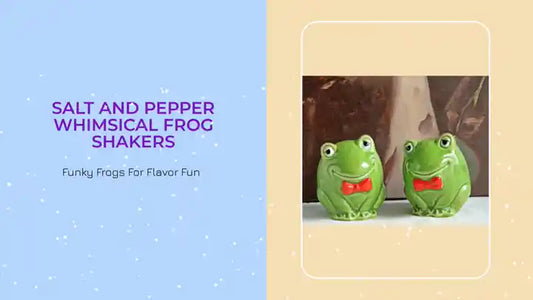 Salt and Pepper Whimsical Frog Shakers by@Outfy