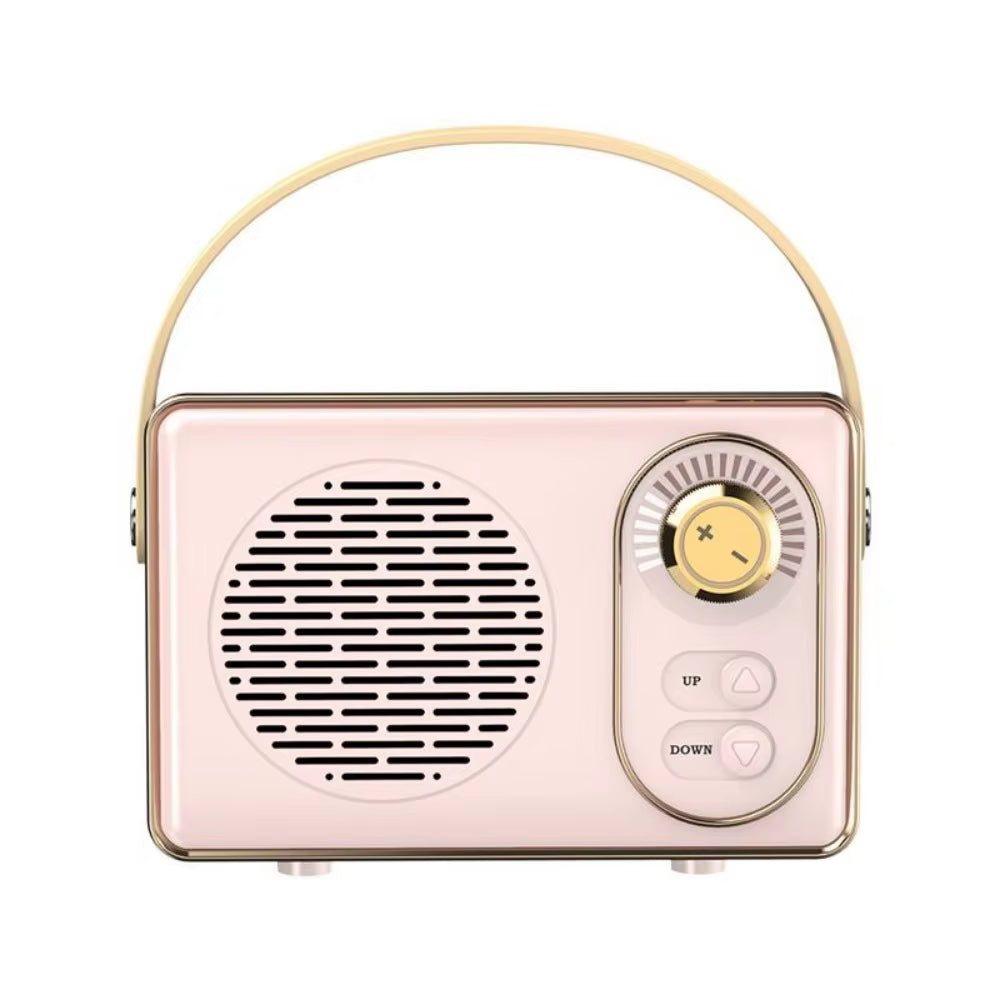 Retro Bluetooth Portable Speaker Small Wireless Stereo,Loud Volume TF Card Slot and MP3 Player for Iphone Android