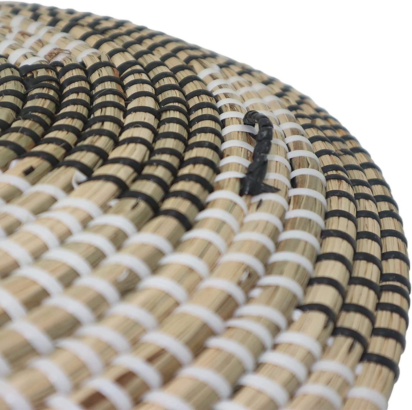 HNHMT Wall Basket Decor, Set of 5 Woven Basket Wall Decor, Handmade Hanging Wall Basket for Living Room or Bedroom, Unique Boho Wall Art.