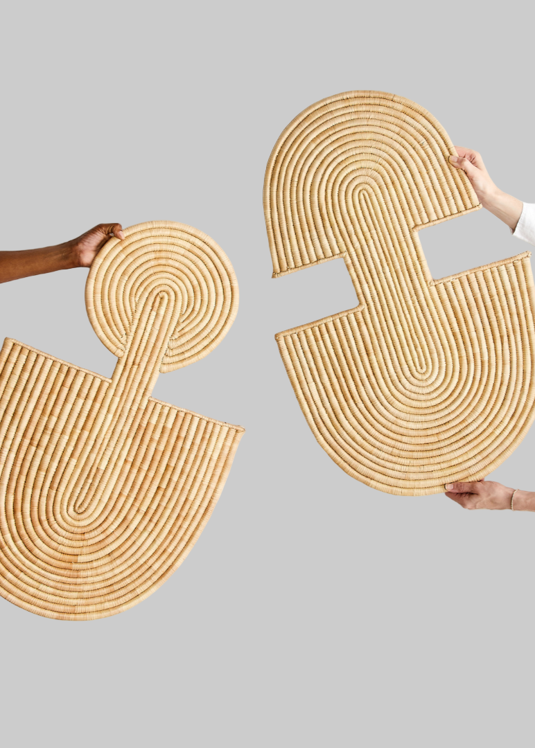 Maravi Natural Palm Leaves Woven Wall Art