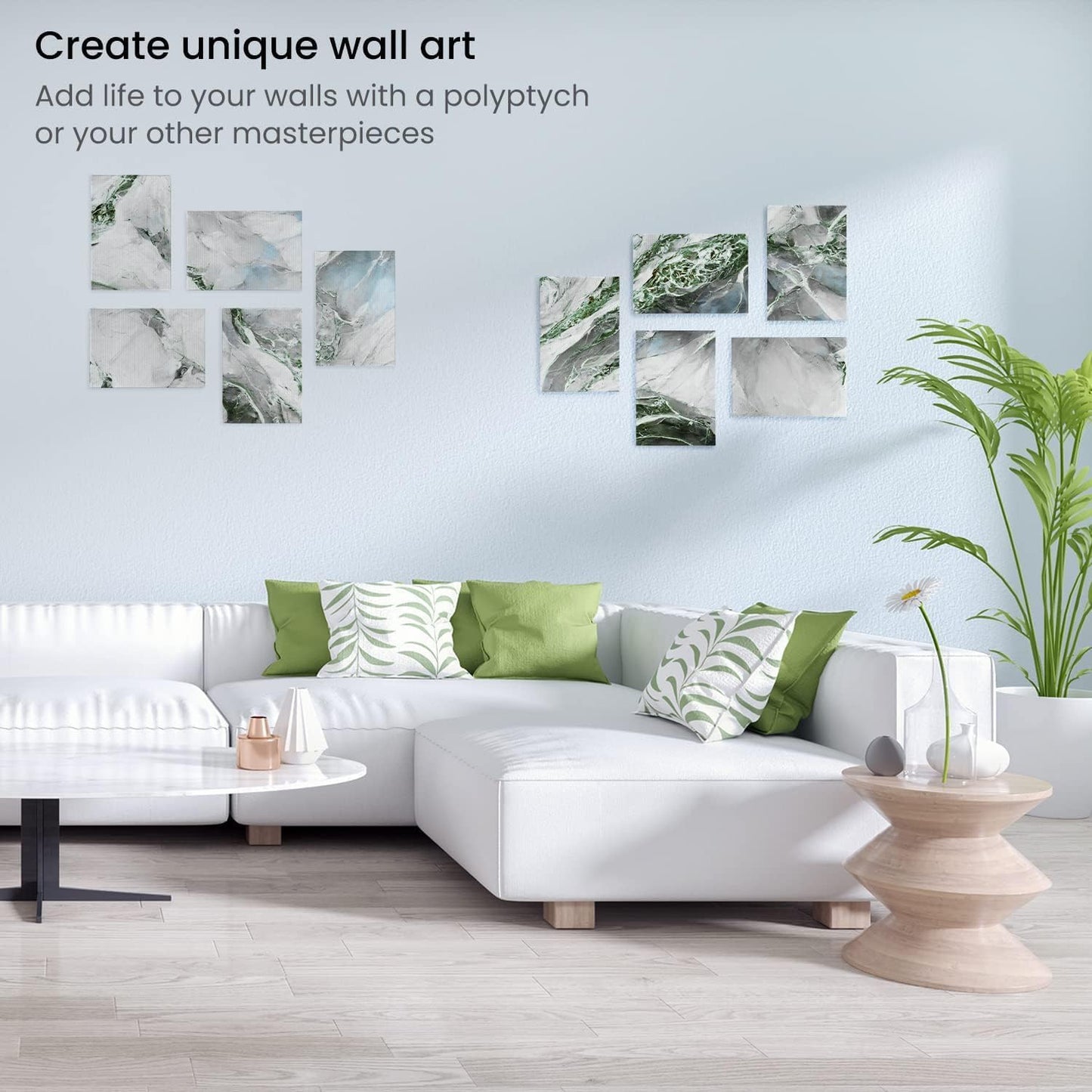 ARTEZA Premium Canvas Boards for Painting, 5 X 7, 8 X 10, 9 X 12, 11 X 14 Inches, Multipack of 28, White Canvas for Acrylic, Oil and Gouache Painting