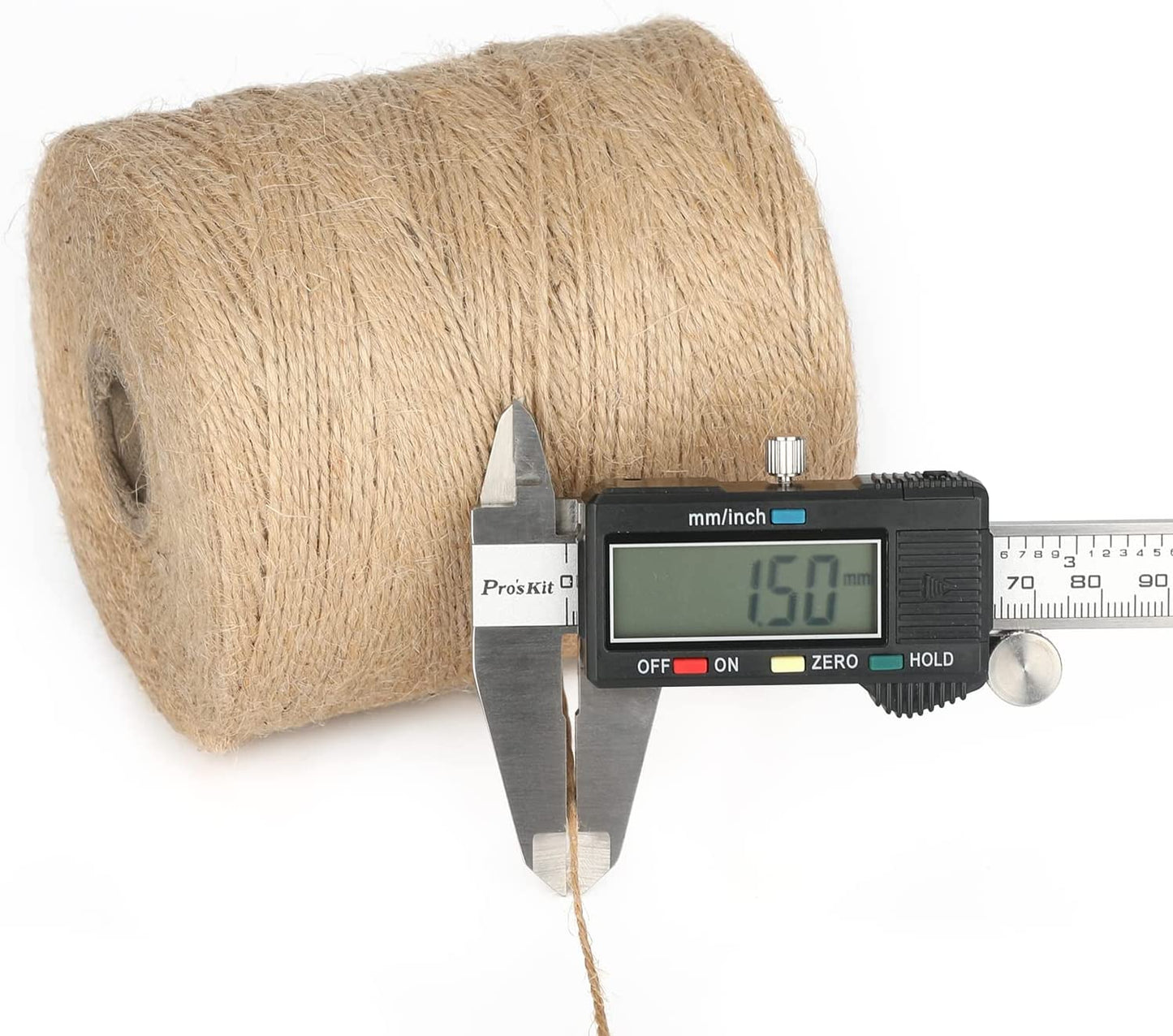 6MM Jute Rope,164Feet Strong and Heavy Duty Jute Twine, Brown Decoration Hemp Tw