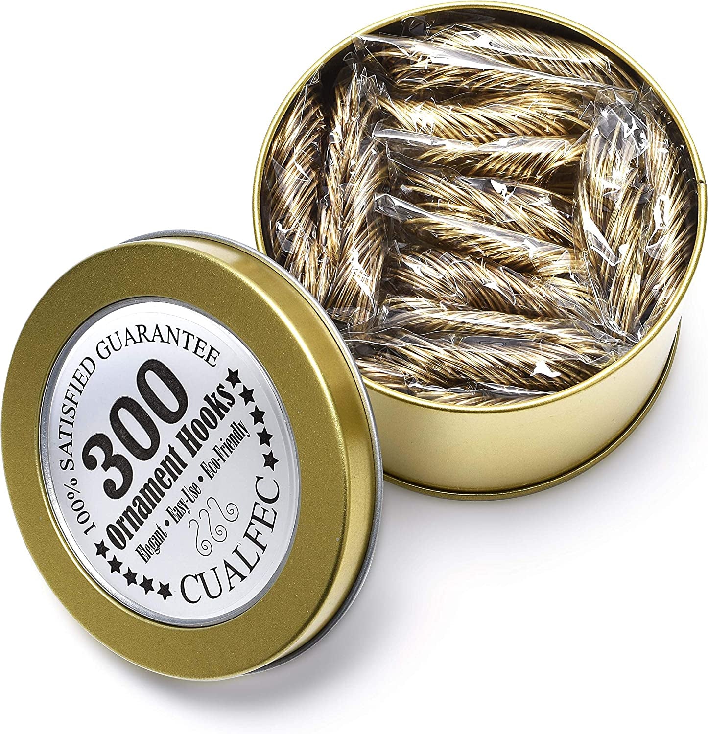 Christmas Ornaments Hooks Xmas Tree Hanger Great for Christmas Tree Decoration - 120 /Gold