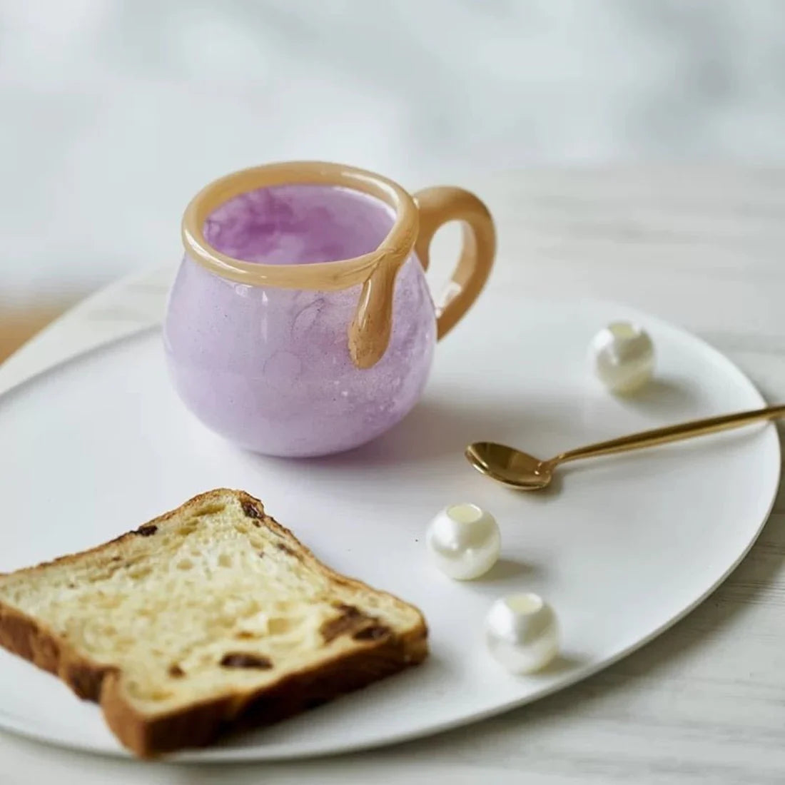Handblown Bonbon Glass Mug, Dopamine Espresso Cups