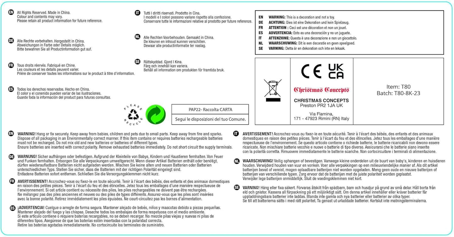 Christmas Concepts® Shiny Icicles Strands - Lametta Christmas Tree Decorations (Copper)