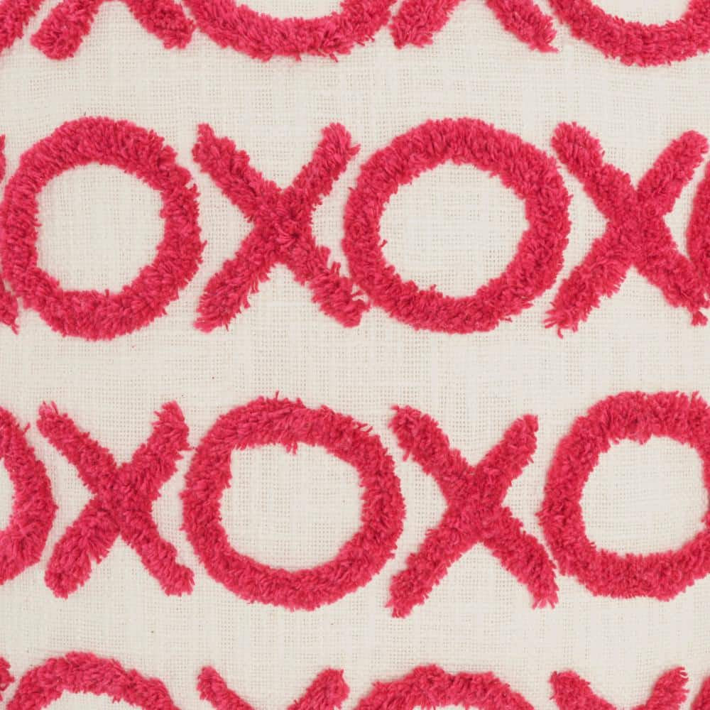 Lifestyles Hot Pink Geometric 18 In. X 18 In. Throw Pillow