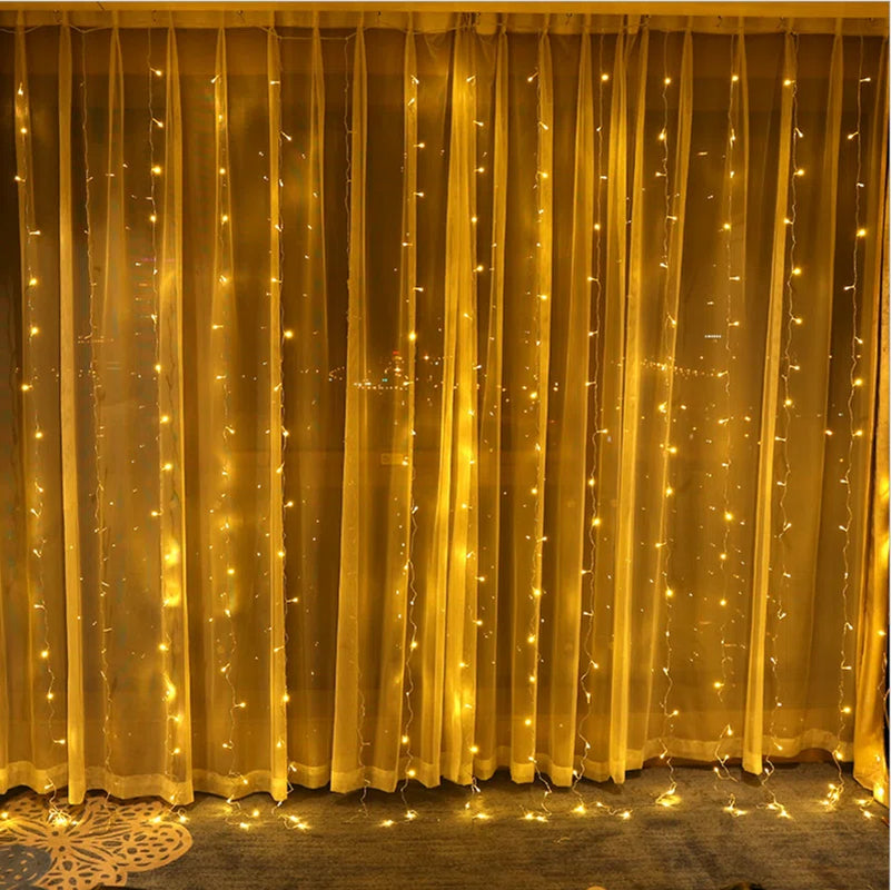 Light Icicle Fairy String Lights for Christmas Curtain Window Festival Party Lighting