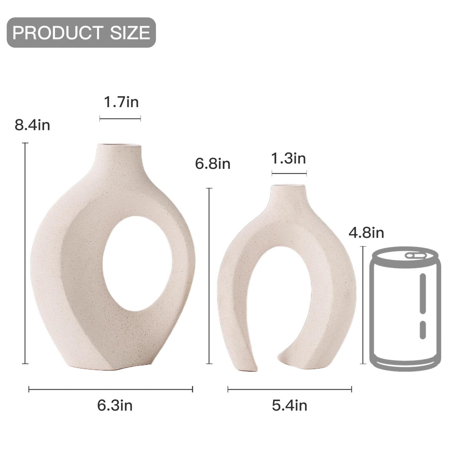 Snuggle Hollow Ceramic Vase