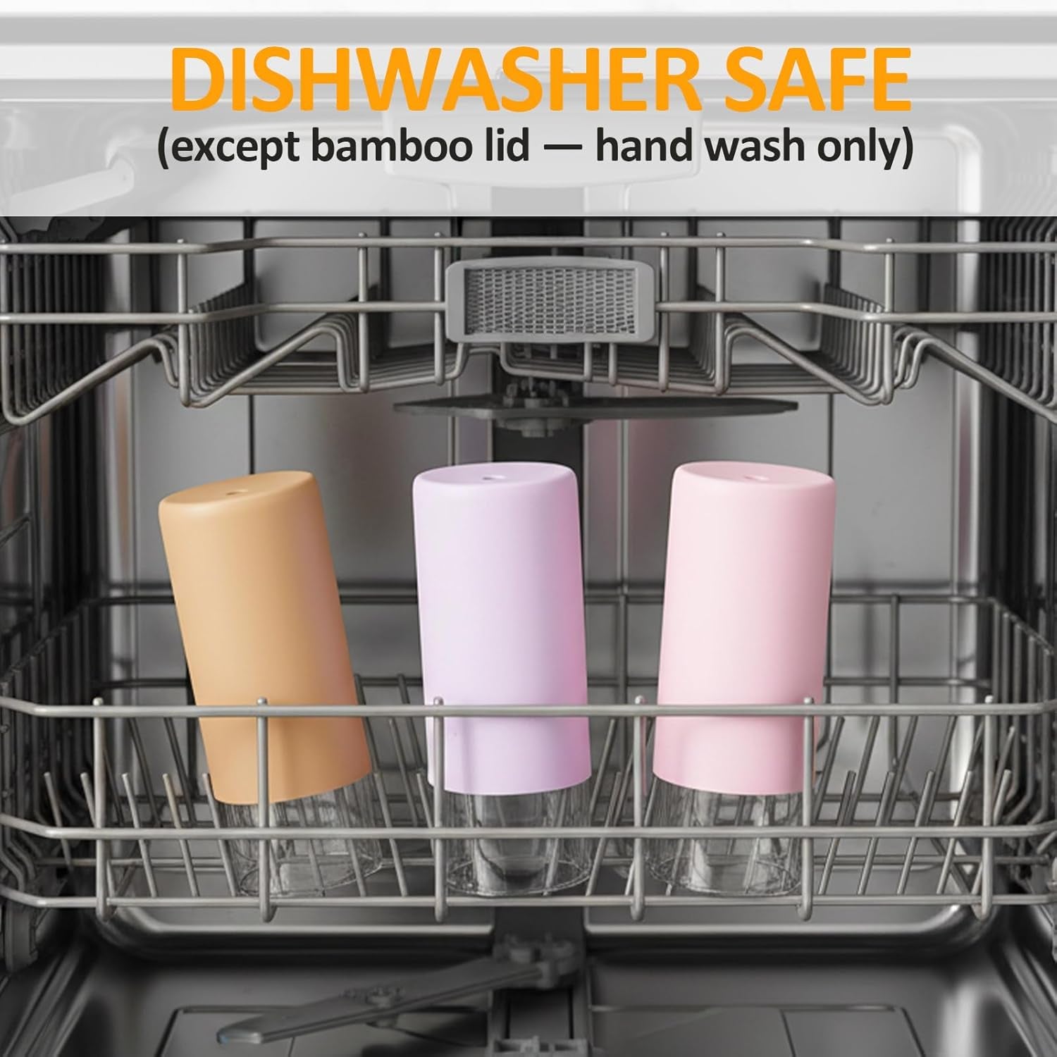 Tronco® 24 Oz Glass Tumbler with Lids and Straw, Reusable Iced Coffee Cup & Smoothie Cup with Bamboo Lid, Silicone Sleeve, Dishwasher Safe, Bpa-Free Borosilicate Glass, 2 Pack