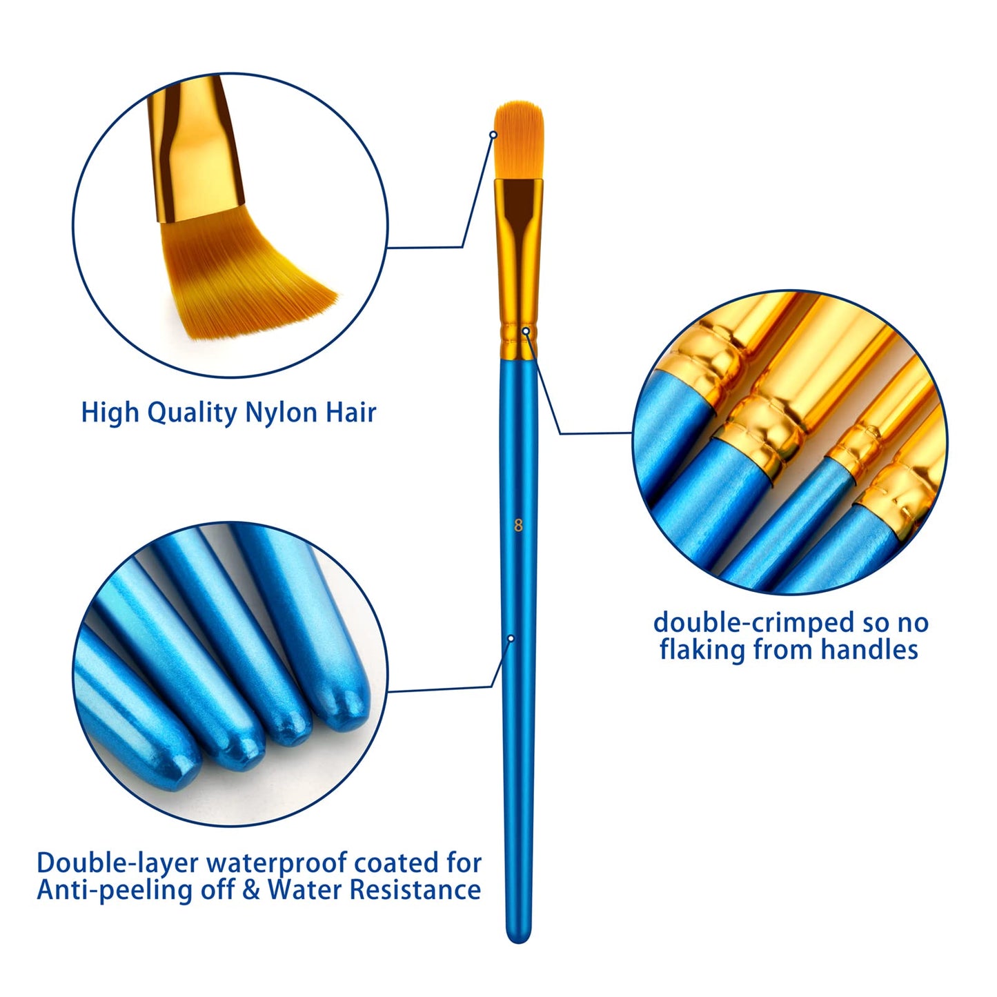 Paint Brushes Set (20 piece)