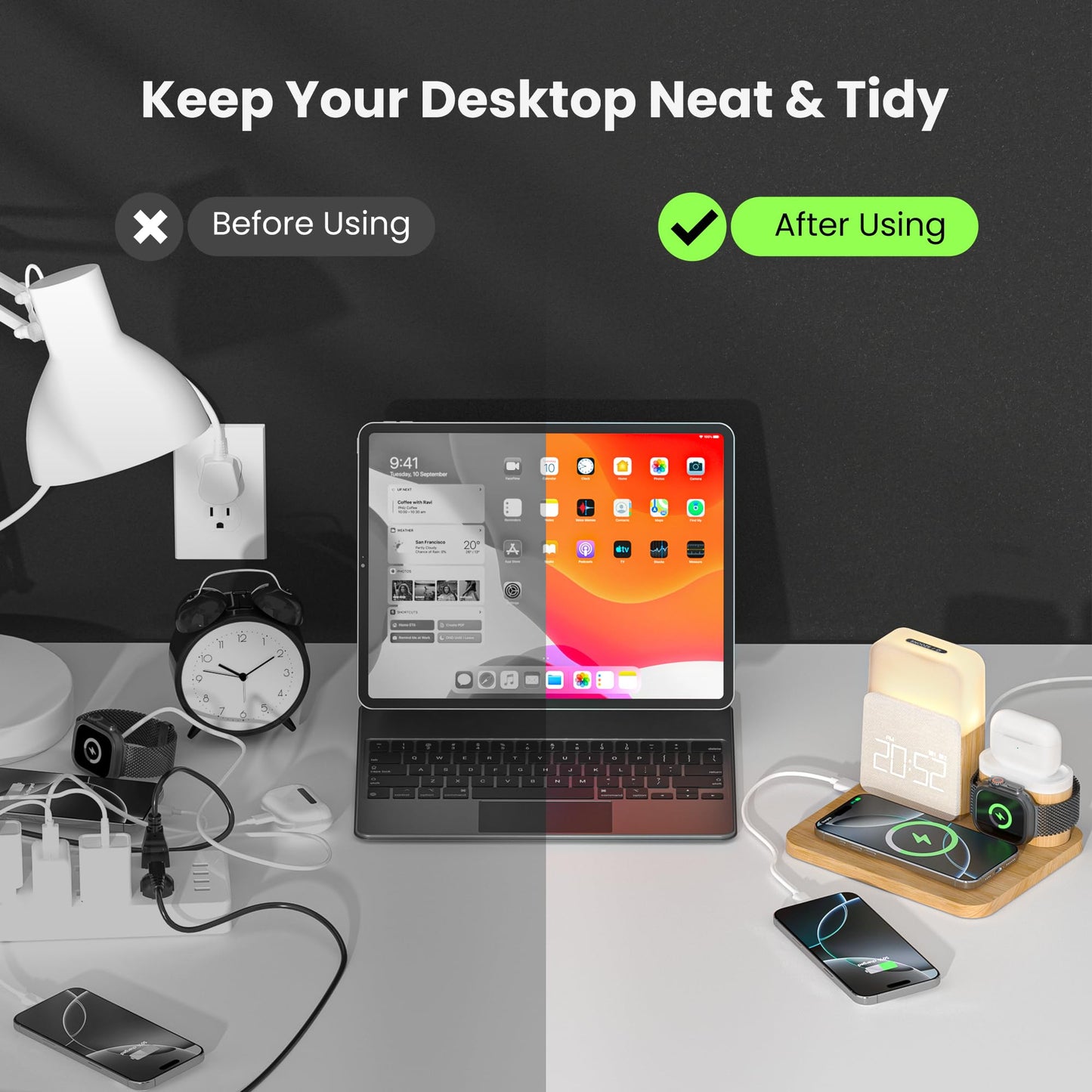 Alarm Clock Charging Station