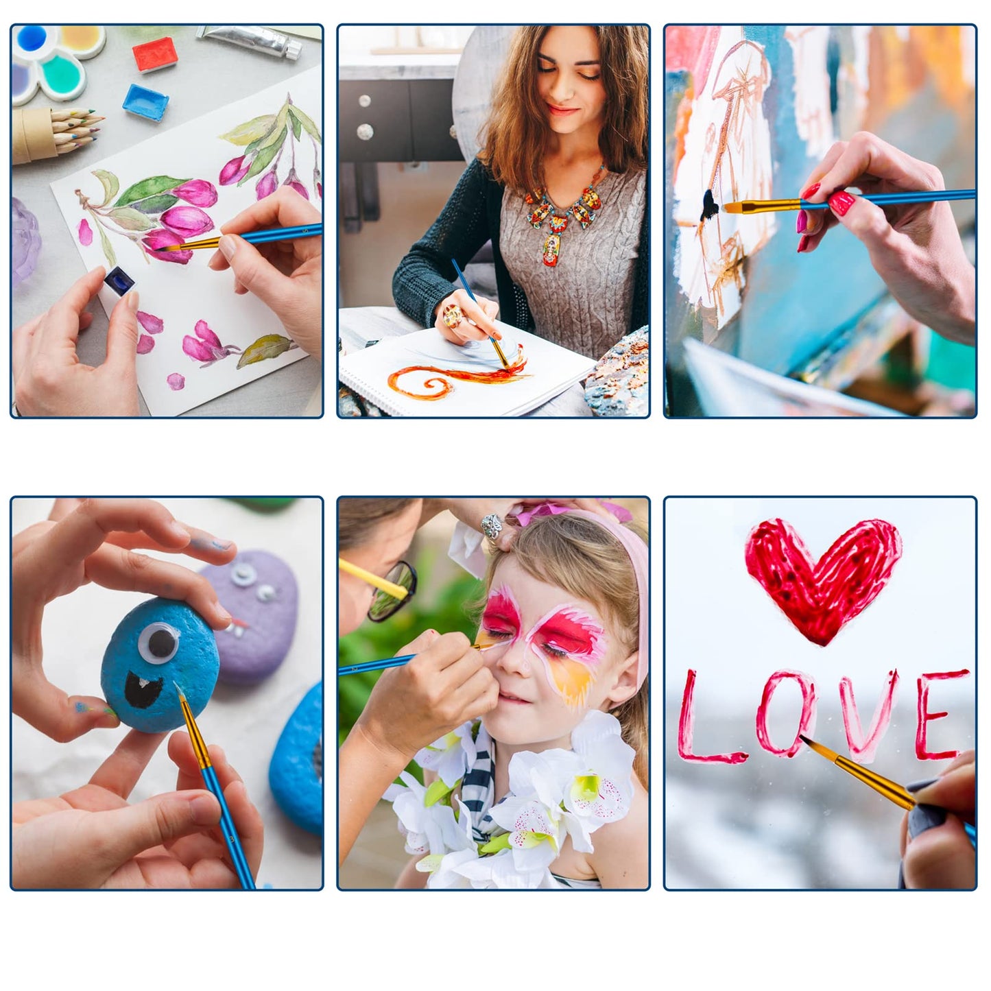 Paint Brushes Set (20 piece)