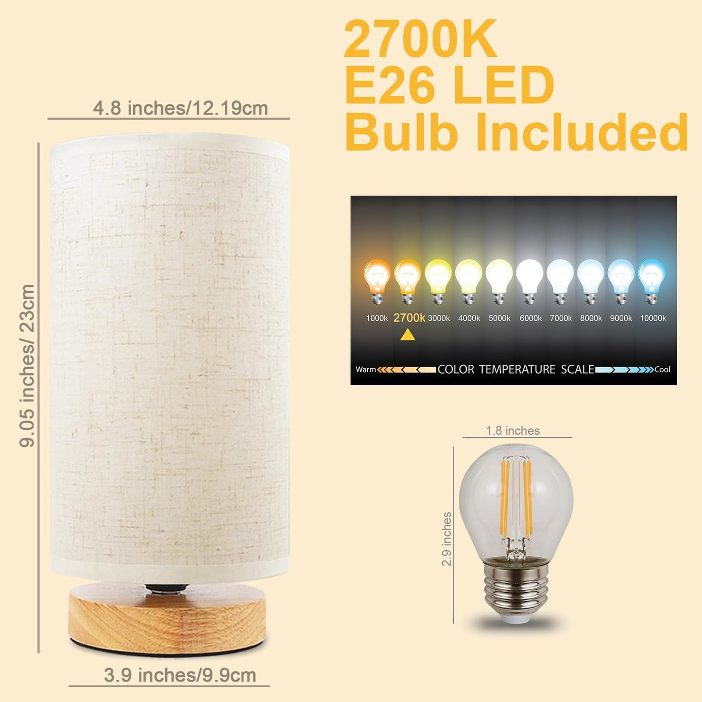 Small Bedside Table Lamp