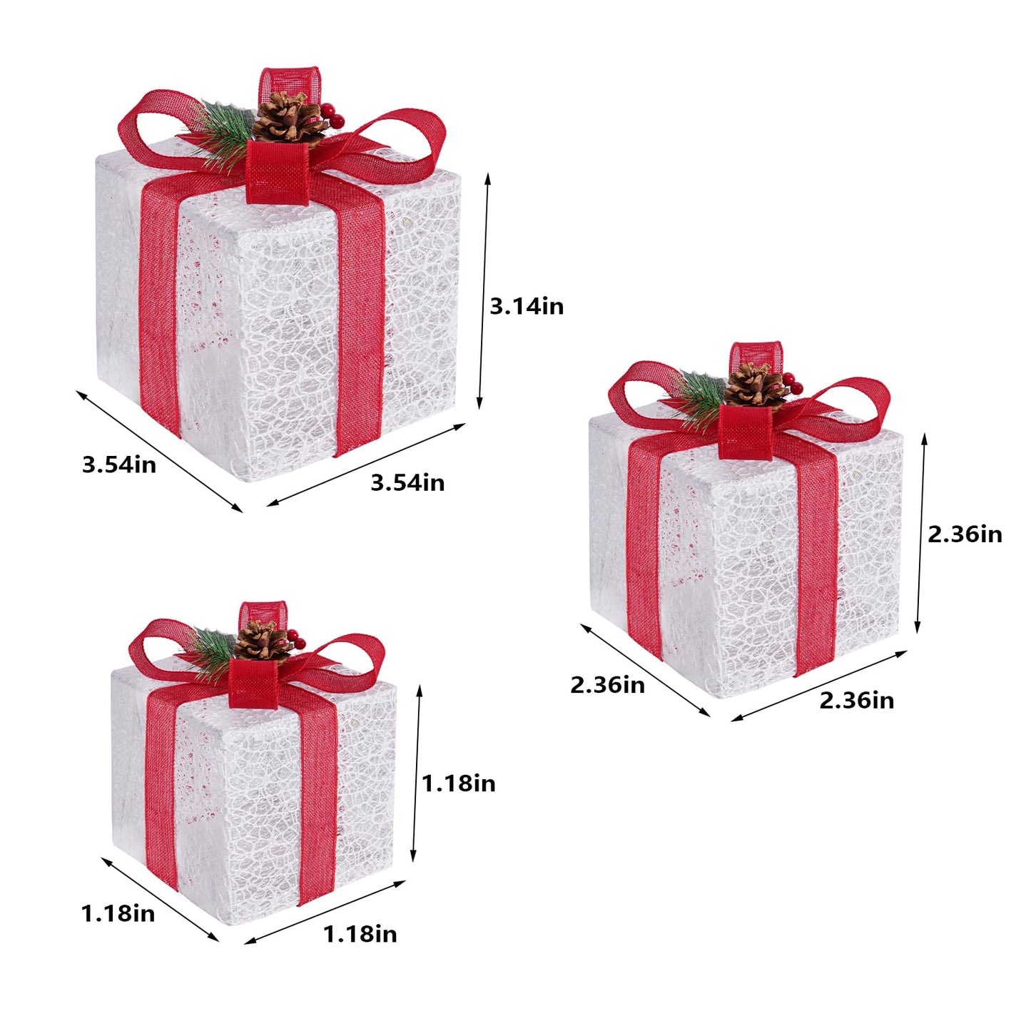 3 Christmas Gift Boxes