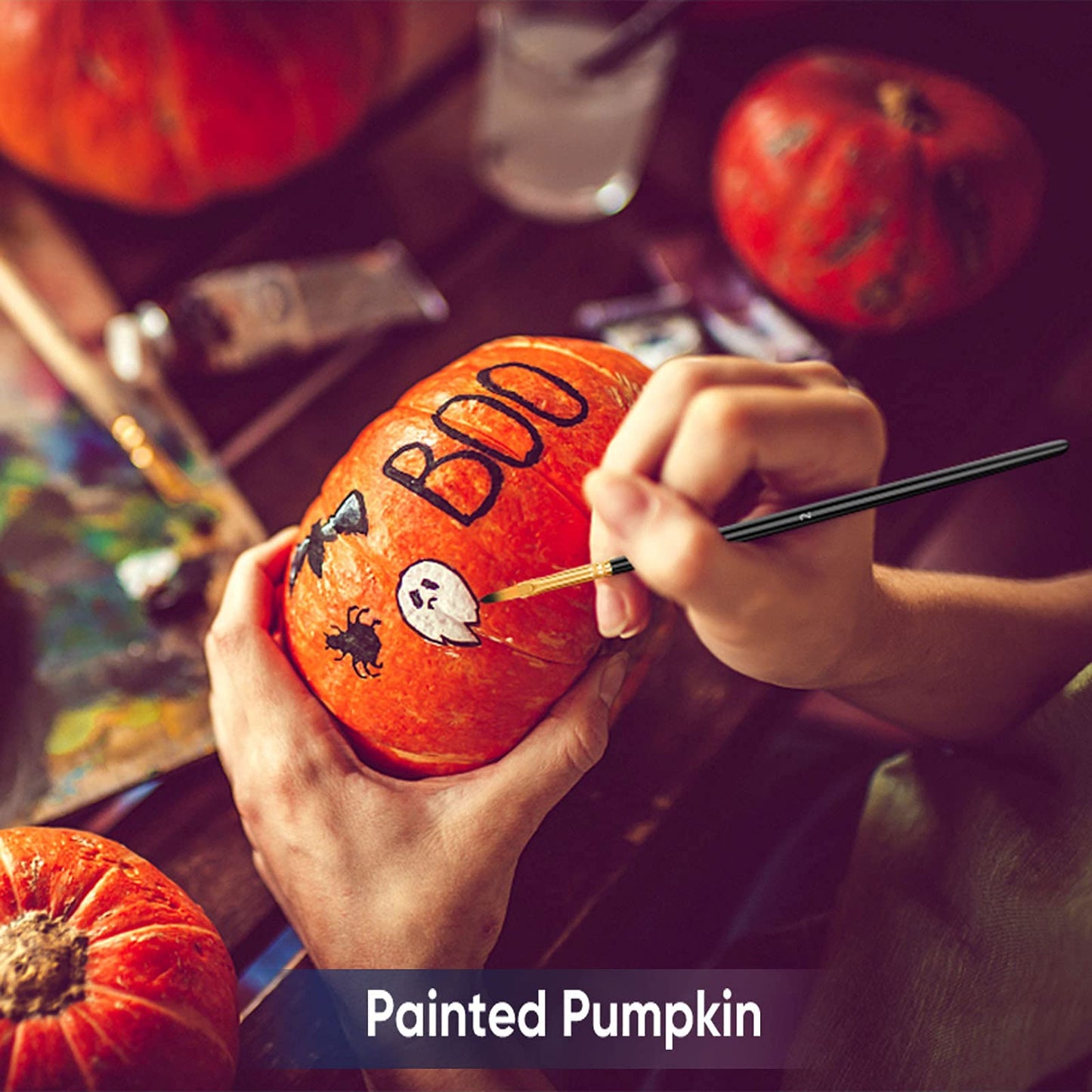 Paint Brushes Black Set (20 Piece)