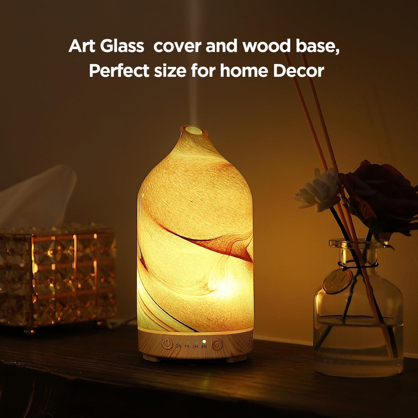 Essential Oil Diffuser Hand Blown Glass Aromatherapy Diffuser