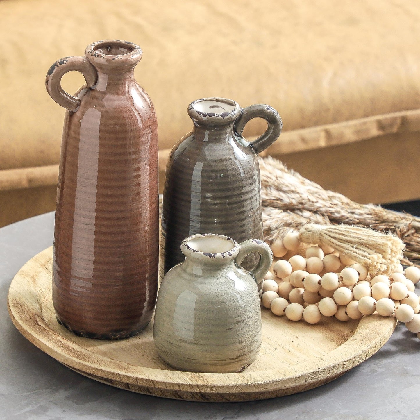 Ceramic Vases Set of 3