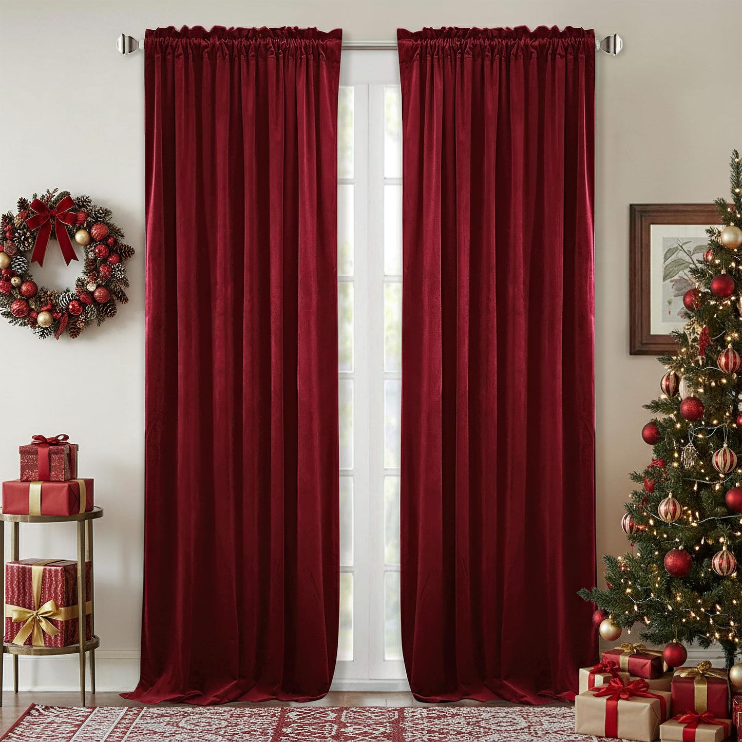 Red Velvet Curtains