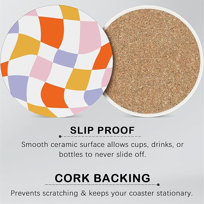 Retro Wavy Coasters