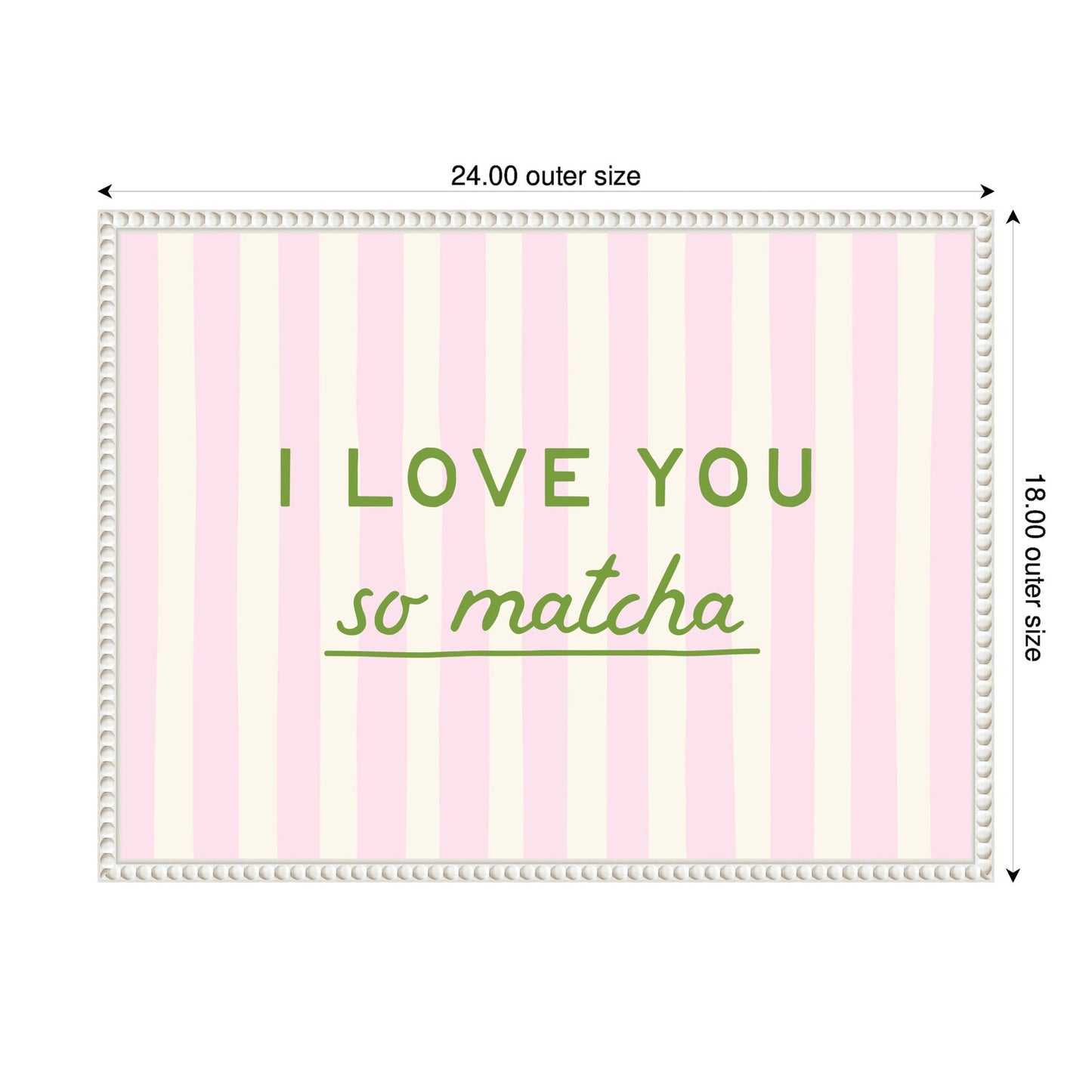 I Love You So Matcha Wall Art Print