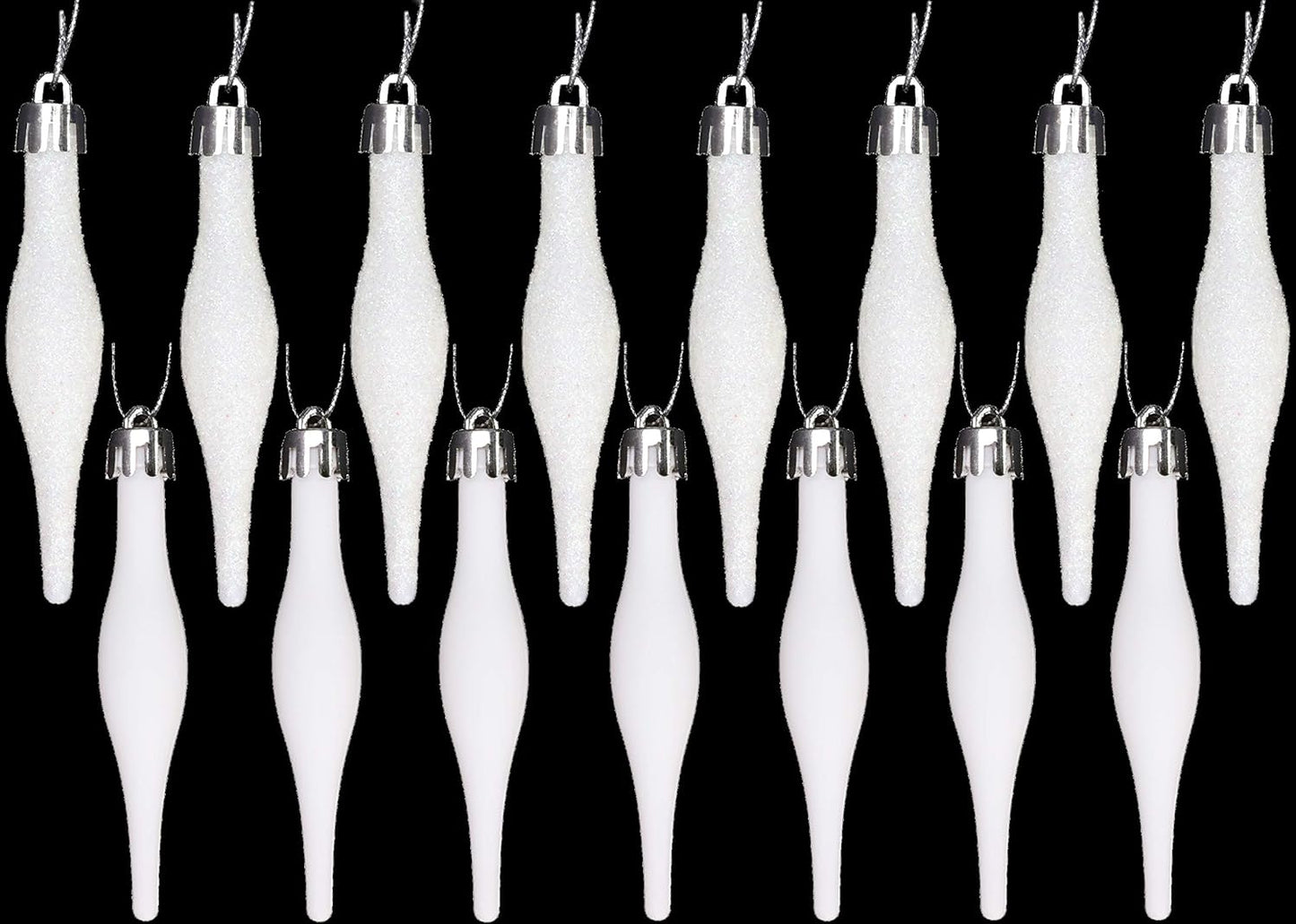 Christmas Concepts® Pack of 15-8.5Cm Droplet Baubles - Matte & Glitter Design - Christmas Ornaments (Rioja Red)