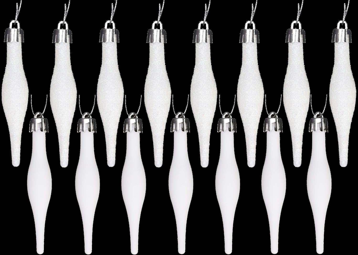 Christmas Concepts® Pack of 15-8.5Cm Droplet Baubles - Matte & Glitter Design - Christmas Ornaments (Rioja Red)