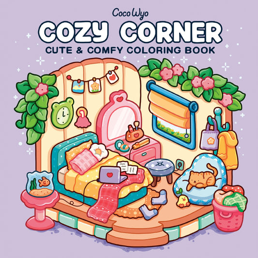 Cozy Corner: Coloring Book for Adults and Kids (Cozy Spaces Coloring)