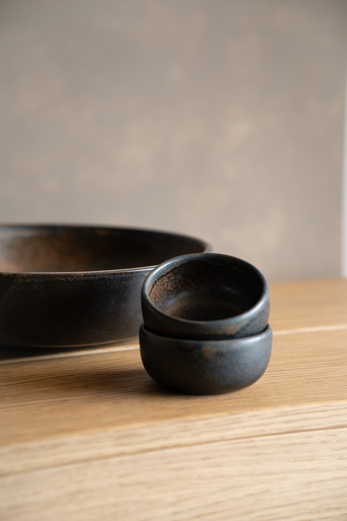 Rust Stoneware Pinch Bowl