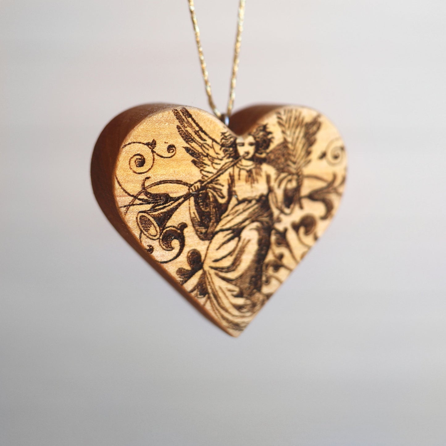 Christmas Carol Heart Ornaments