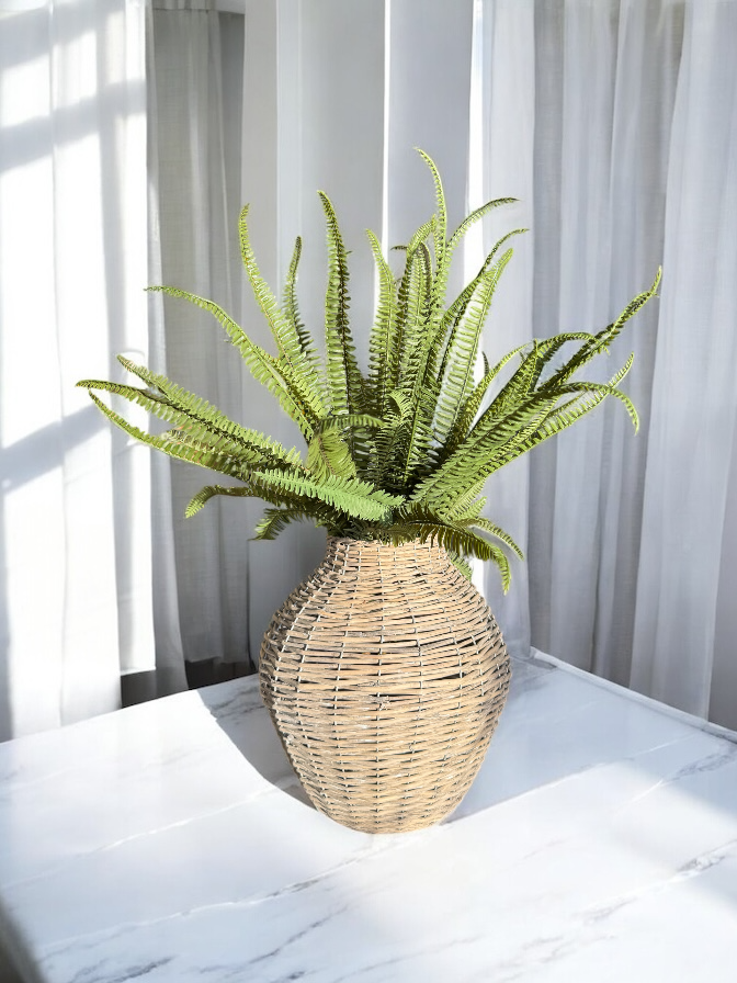 Handwoven Wicker Willow Vase