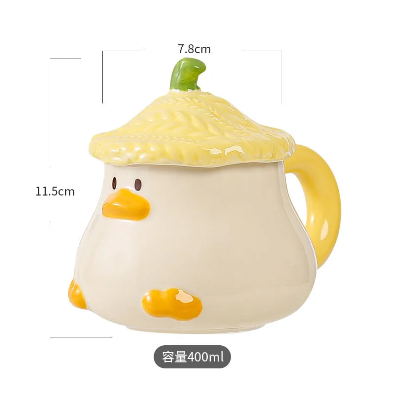 Duck Mug With Lid