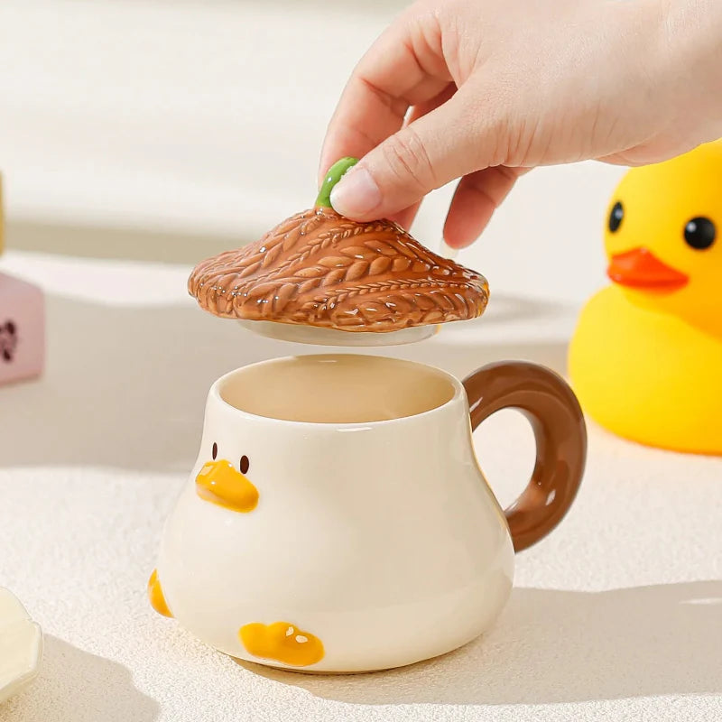 Duck Mug With Lid