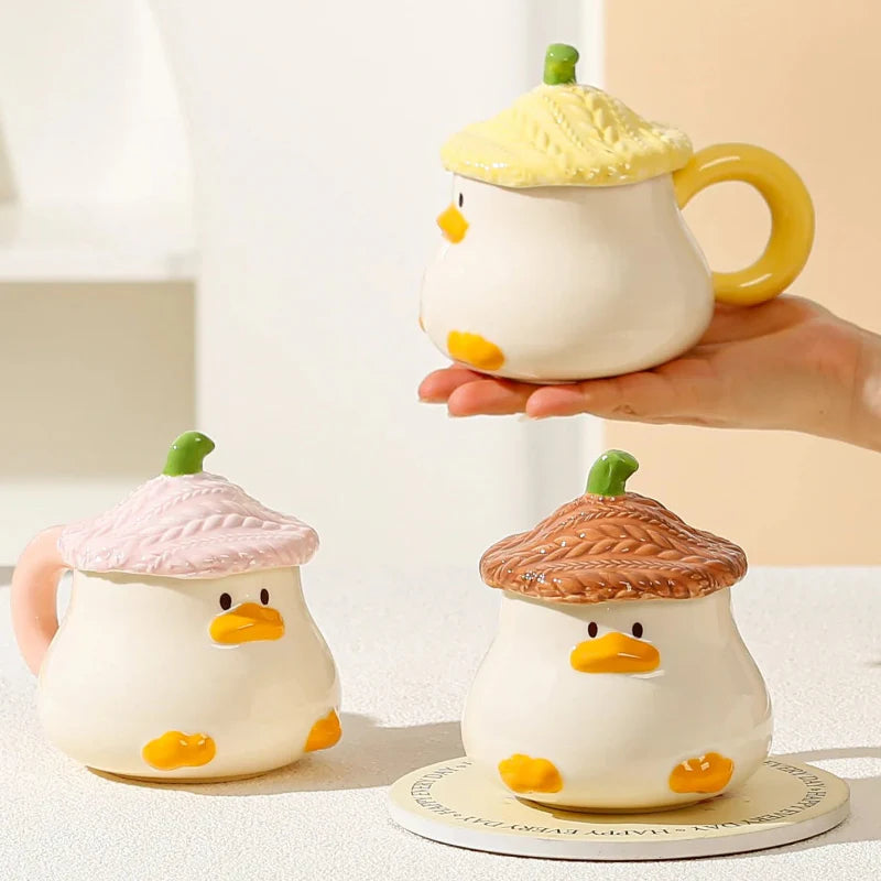 Duck Mug With Lid