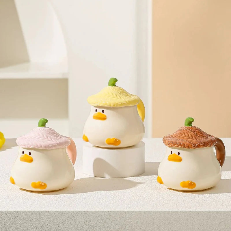 Duck Mug With Lid
