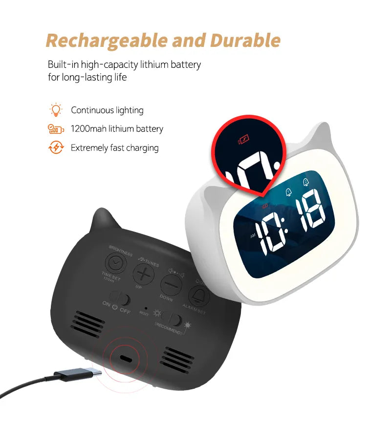 Cat Digital Alarm Clock