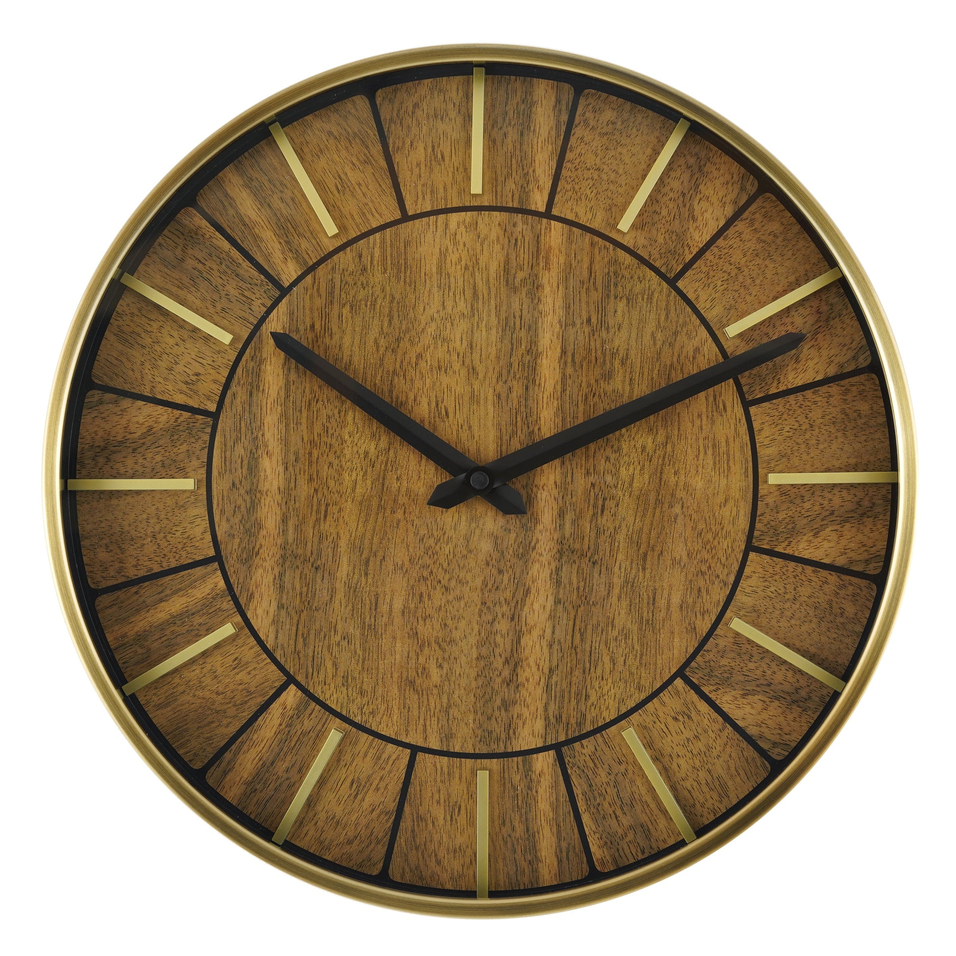 16" Indoor round Mid Century Modern Wall Clock
