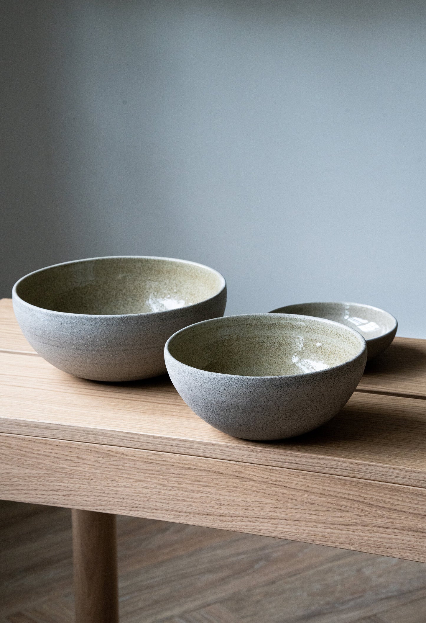 Stoneware Nesting Bowl Set "Concrete"