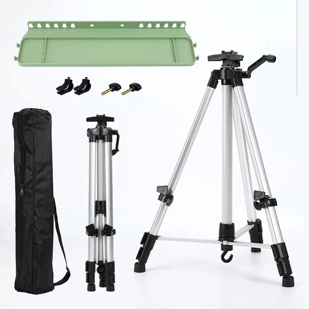 Portable Adjustable Metal Sketch Easel Stand Foldable Travel Easel Metal Easel Sketch Drawing for Artist Art Supplies 50-150CM