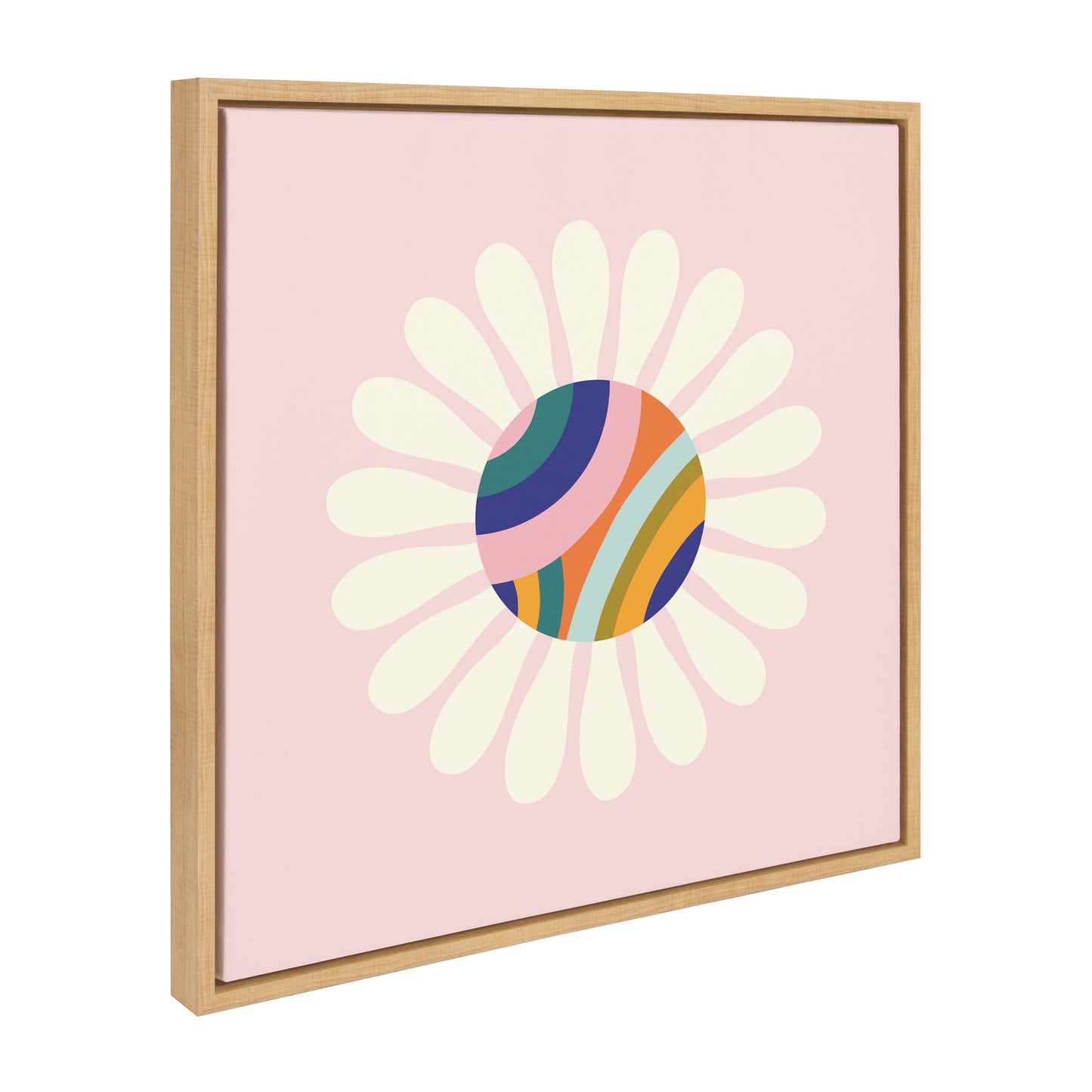 Groovy Daisy Framed Canvas