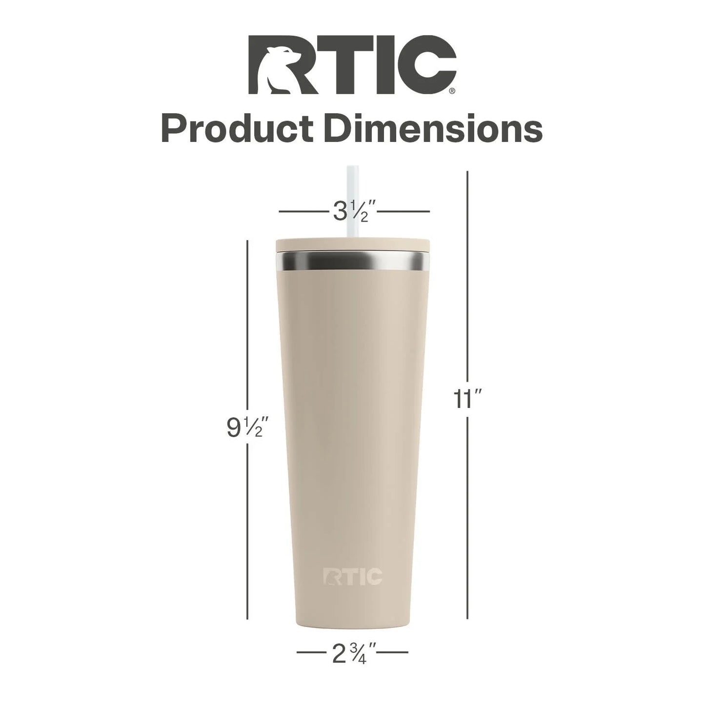 28 Oz Ceramic Lined Everyday Tumbler, Spill-Resistant Straw Lid, Beach