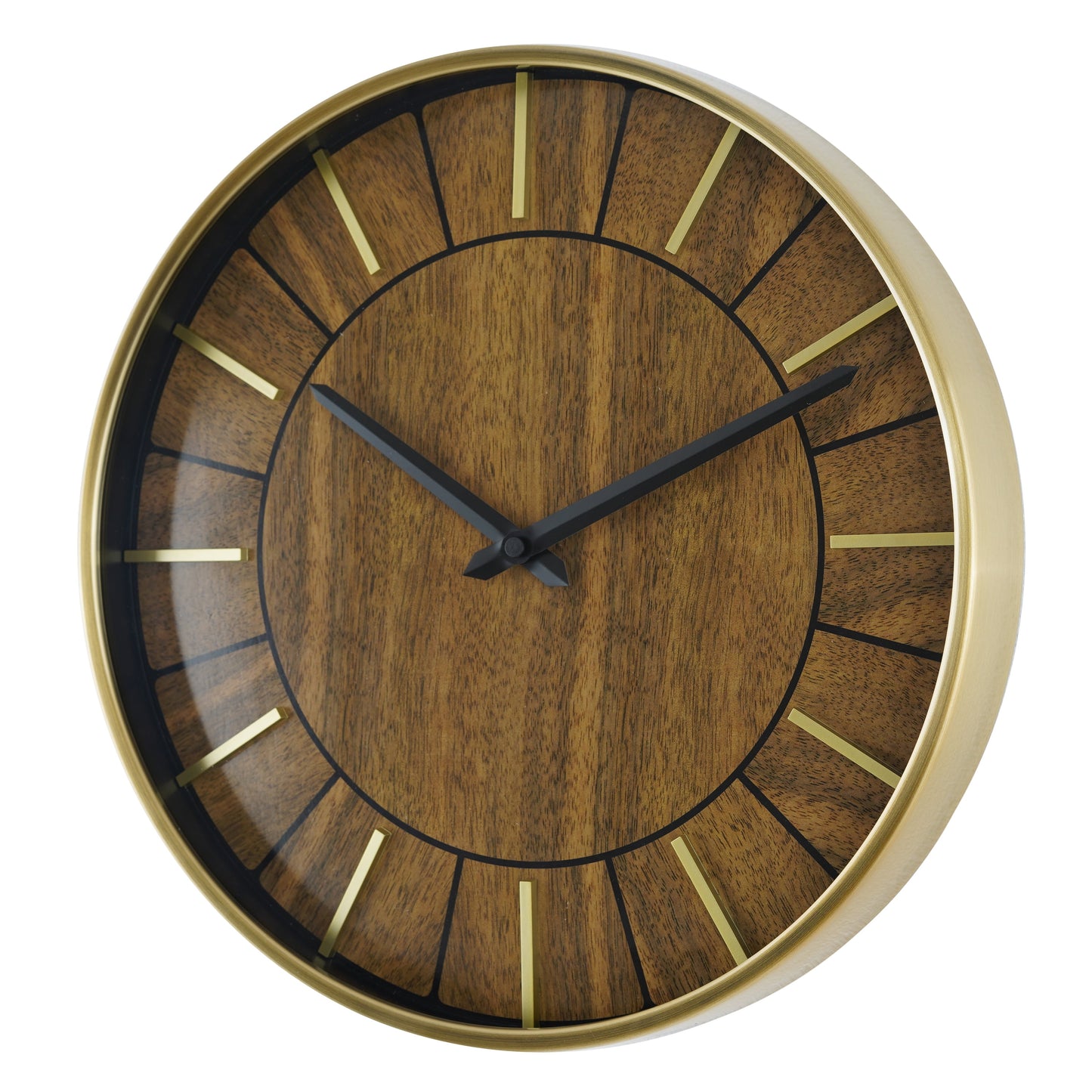 16" Indoor round Mid Century Modern Wall Clock