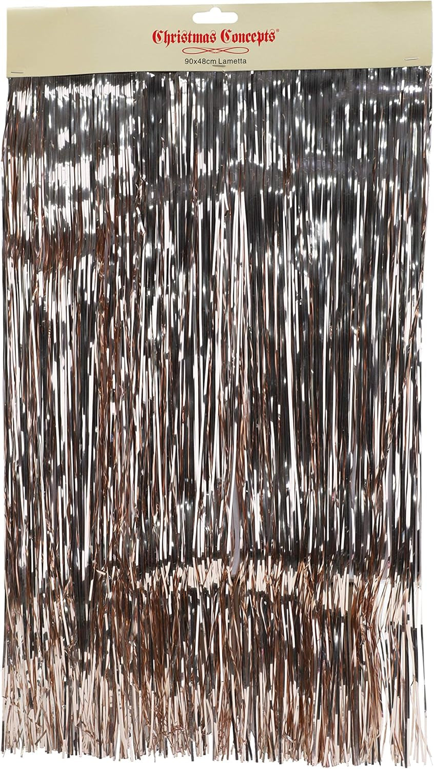Christmas Concepts® Shiny Icicles Strands - Lametta Christmas Tree Decorations (Copper)