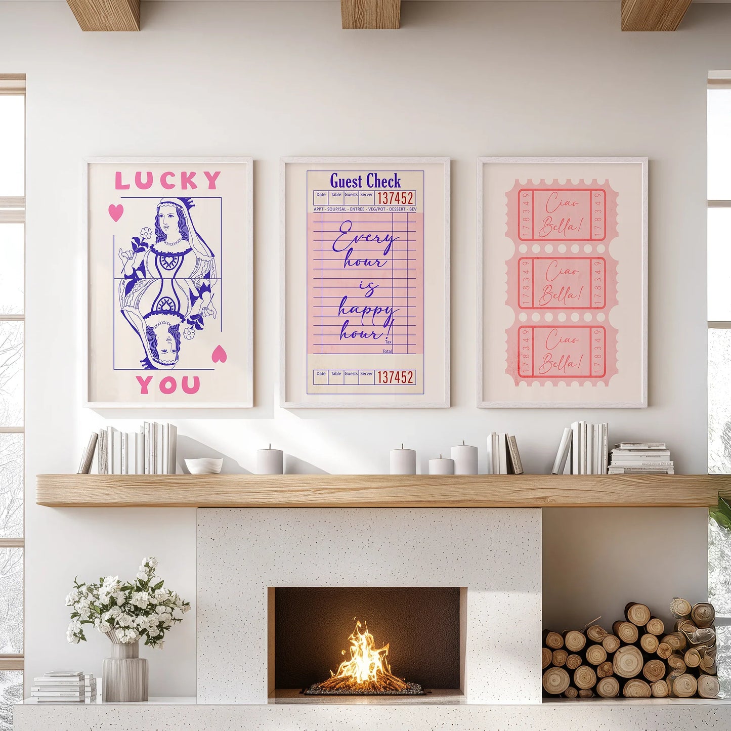 Retro Set of 3 Prints